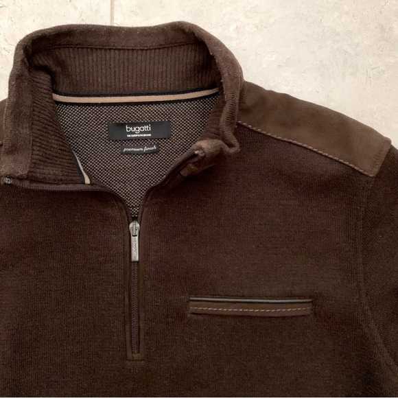 Bugatti quarter zip pullover sweater - Picture 2 of 3